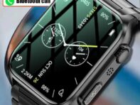 2024 Новый голосовой помощник Bluetooth Вызов кислорода в крови ЭКГ+ПГГ Смарт-часы для мужчин Артериальное давление Кислород Температура тела Смарт-часы красный