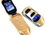 Фонарик Dual Sim карты Mp3 Mp4 FM радио рекордер флип мобильный телефон модель автомобиля мини сотовый мобильный телефон чёрный
