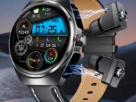 Два в одном умные часы Bluetooth Dual Call Music Health Sports Headset Watch
