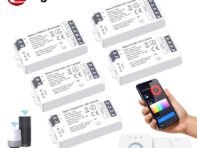 Zigbee 3.0 RGB CCT RGBW Контроллер светодиодной ленты с регулируемой яркостью Голосовое управление Работа с шлюзом Tuya Hue Bridge SmartThings Bridge