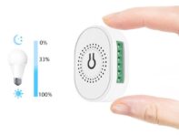 Tuya Mini WiFi Smart LED диммерный модуль управления светом SmartLife App пульт дистанционного управления 220 В настенный светильник включение выключение для Alexa Home белый