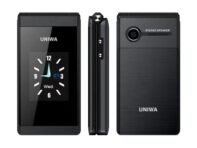 UNIWA X28 2G GSM раскладушка с большой кнопкой сотовый телефон с двумя SIM-картами FM-радио русская еврейская клавиатура золотисто-серый US Plug золотой
