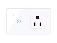 Умная настенная розетка Wi-Fi 95–250 В с сенсорным выключателем на 3 группы