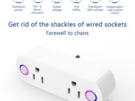 Умная розетка Wi-Fi Smart US. Розетка Статистика электричества Умный дом США. Регулирование Drag Two Double Plug