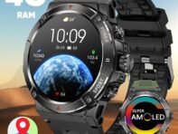 SACOSDING GPS Смарт-часы Bluetooth Звонок Женщины Мужчины 4G Память Монитор Здоровья Оффлайн Карта Умные часы Спорт Фитнес-Трекер Компас Часы