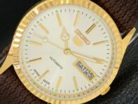 ВОССТАНОВЛЕННЫЕ ВИНТАЖНЫЕ SEIKO 5 AUTO 6309A ЯПОНИЯ МУЖСКИЕ СЕРЕБРЯНЫЕ ЧАСЫ С ЦИФЕРБЛАТОМ a425921-2 RL620a-a425921