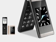 Раскладной телефон UNIWA X29 с двумя экранами: Крупный шрифт