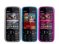 Восстановленный оригинальный мобильный телефон Nokia 5730 XpressMusic Simple set красный