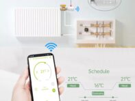 Tuya Zigbee3.0 Термостатический радиаторный клапан Контроллер температуры Интеллектуальный привод радиатора белый