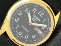 REFURBISHED VINTAGE SEIKO 5 AUTO 6309A JAPAN MENS BLACK DIAL WATCH a425923-2 RL620a-a425923