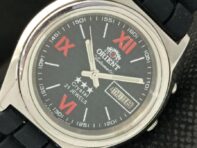 Б/у КЛАССИЧЕСКИЕ АВТОМАТИЧЕСКИЕ ЧАСЫ ORIENT CRYSTAL 46941 JAPAN MENS BLACK WATCH a424939-3 R1024a-a424939