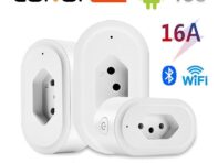 Corui Tuya Wi-Fi Smart Plug Бразилия 16a с монитором питания Smart Life App Розетка с дистанционным управлением Использование с Alexa Google Home 16A-With Power Monitor