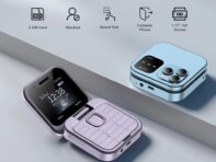 Мини складной мобильный телефон 2G GSM с двумя SIM-картами