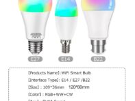 Tuya Smart WiFi светодиодные лампочки Alexa Lamp Voice Control E27 18W 12W 15W B22 E14 5W 7W 9W Lampara LED Inteligente для дома и комнаты