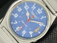 USED CLASSIC MENS SEIKO 5 AUTOMATIC OLD JAPAN BLUE DIAL WATCH a302758-2 R1013-000a302758