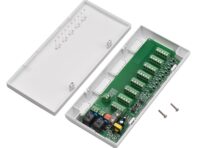 Контроллер Smart Hub 8-канальный концентратор 220 В со светодиодными индикаторами для системы теплого пола белый