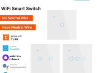 TUYA Smart Touch Switch 1/2/3/4 Gang WiFi Smart Home Wall Light Button 86 EU Панель управления для Alexa и Google Home Assistant