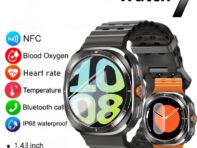 Watch 7 Ultra Smartwatch GPS Compass NFC Smart Watch Outdoor Sports Man AMOLED BT Call IP68 Smartwatch