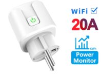 20a Tuya Wi-Fi EU умная розетка 220 В Монитор мощности Беспроводная розетка с дистанционным управлением по таймеру для Google Home Alexa 20A-1pc-Power Monitor EU