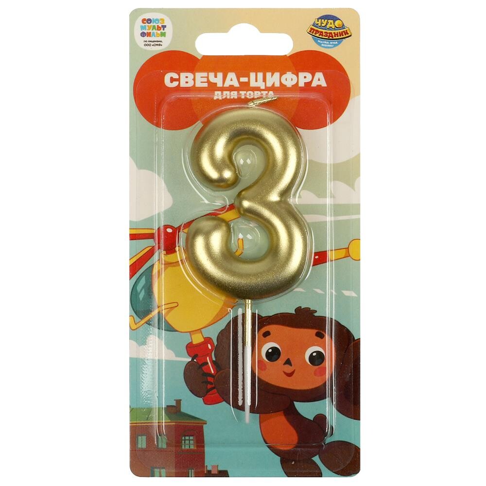 Товары для праздника - свечи Чебурашка