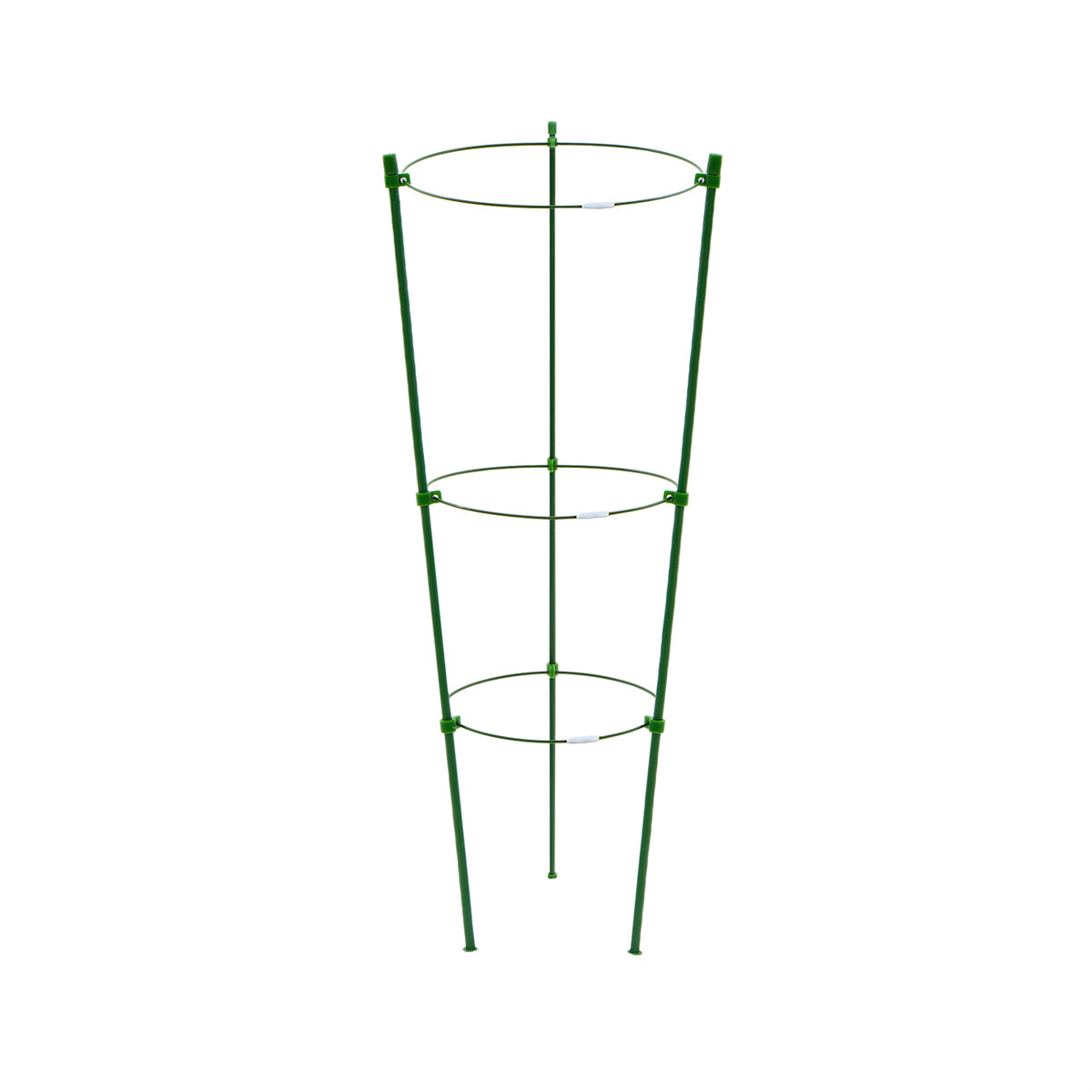 Кустодержатель, d = 18,5–20–22 см, h = 60 см, 3 кольца, металл, зеленый, greengo