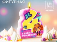 Свеча в торт цифра 4