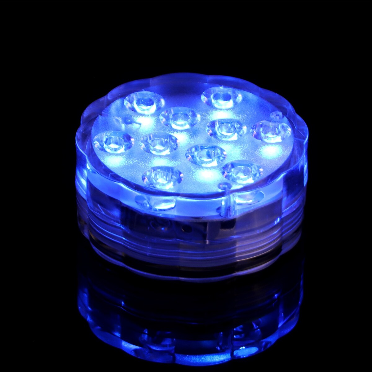 Светильник подводный, 10 led, 3 вт, ip68, rgb, от батареек 3*ааа (не в компл.)