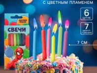 Набор свечей в торт 6 штук