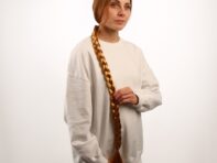 Коса на резинке
