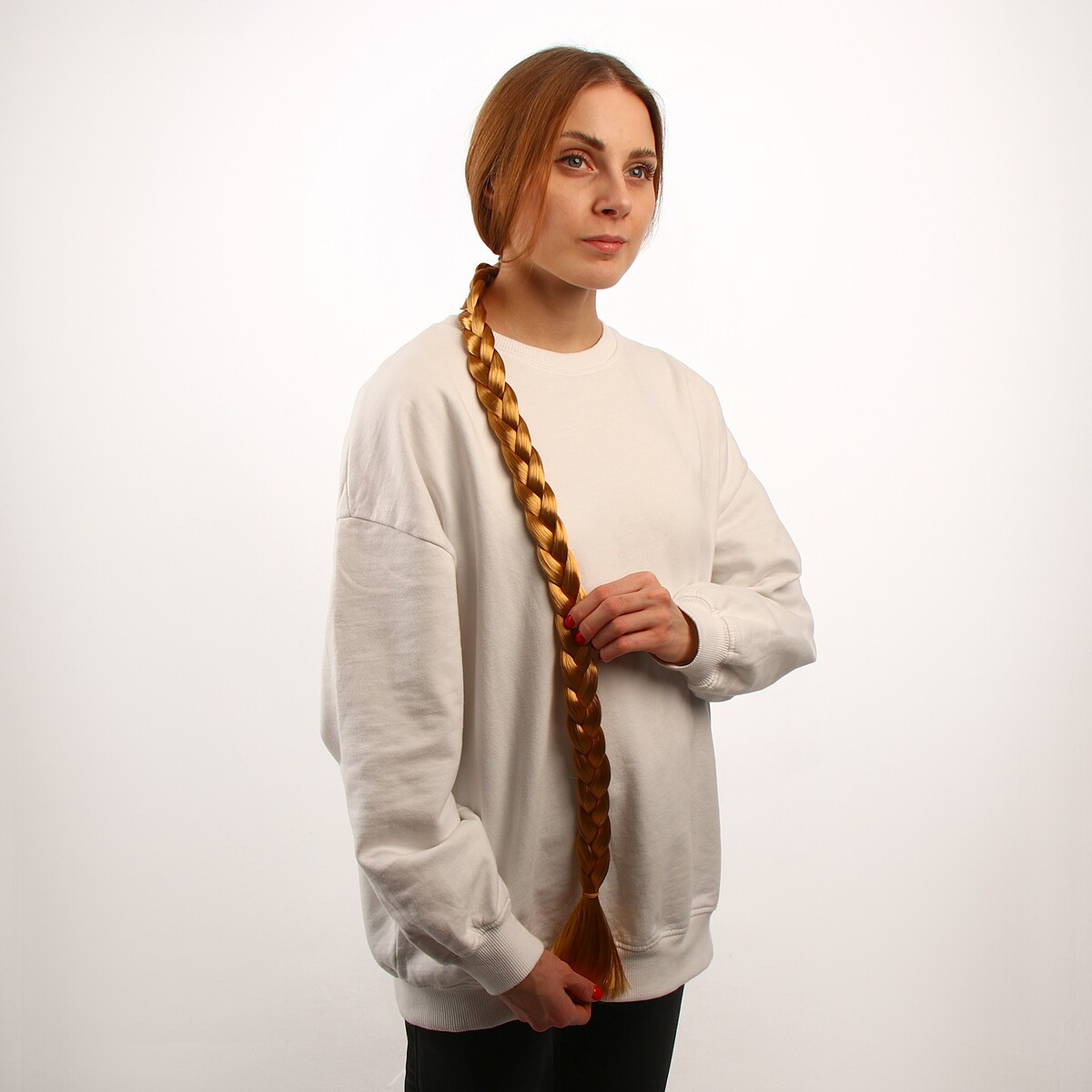 Коса на резинке