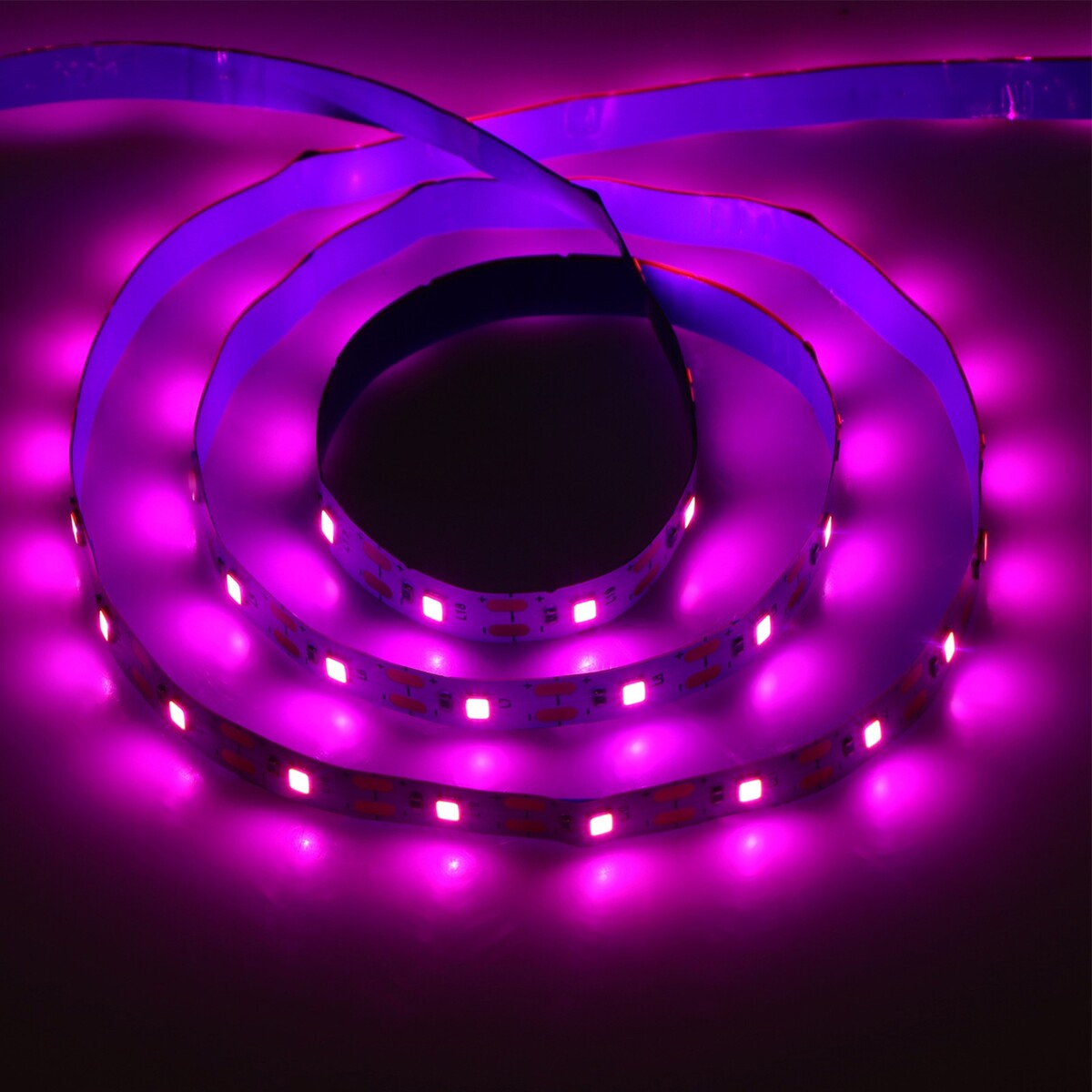 Фитолента светодиодная luazon, 5 в, smd5050, 1 м, ip20, 6.2 вт, 60 led/м, дим., usb